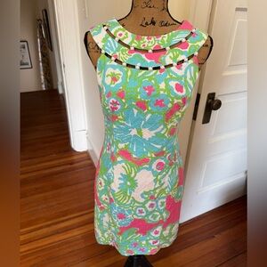 Lilly Pulitzer Lindy Shift Dress cotton PB Pink A Delicacy
Size 4